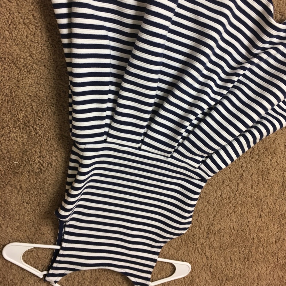 White & blue polo dress